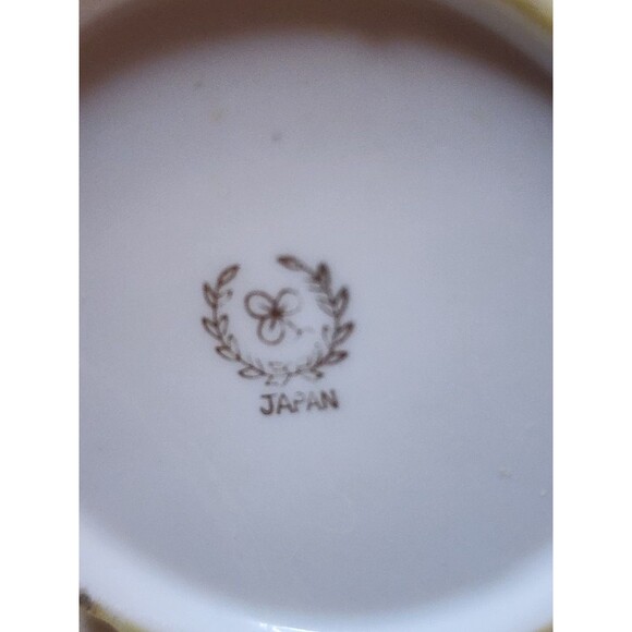 Vintage Japan Lusterware Creamer & Sugar Bowl Set – Fruit Design Gold Trim – MCM - Picture 11 of 11